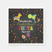 Fiesta Couples Dusche Napkins Serviette (Vorderseite)