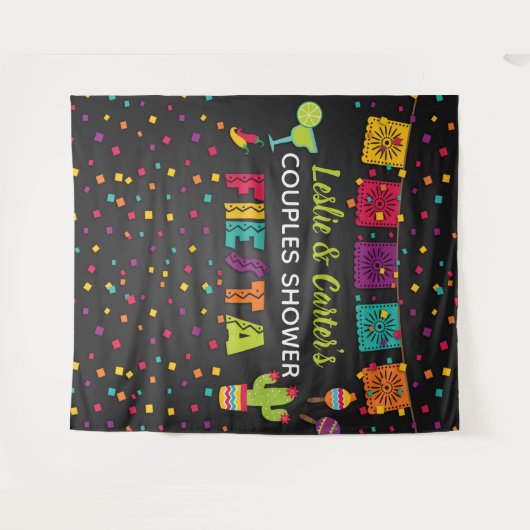 Fiesta Couples Duschvorhang Wandteppich (Vorderseite (Horizontal))