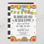 Fiesta Couples Engagement Party Bridal Fiesta Invi Einladung (Vorne/Hinten)