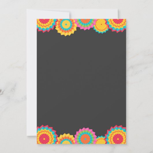 Fiesta Couples Kinderdusche Einladung Co-Dusche (Rückseite)