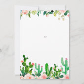 Fiesta Couples Showeinladung, Fiesta Thema Einladung (Rückseite)