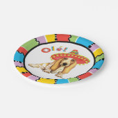 Fiesta-Dachshund Pappteller (Schrägansicht)