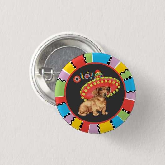 Fiesta Dackel Button (Vorne & Hinten)