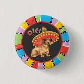 Fiesta Dackel Button (Vorderseite)