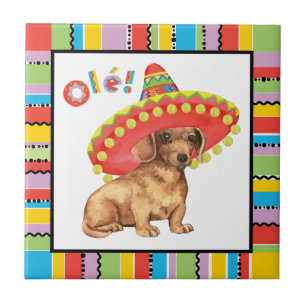 Fiesta-Dackel Fliese