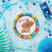 Fiesta-Dackel Pappteller (Party)