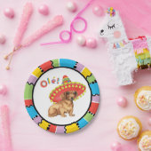 Fiesta-Dackel Pappteller (Party)
