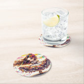 Fiesta Dancing Doll (#2) Paper Coaster Sets Runder Pappuntersetzer (Vor Ort)