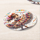 Fiesta Dancing Doll (#6) Untersetzer aus Papier Se (Angewinkelt)