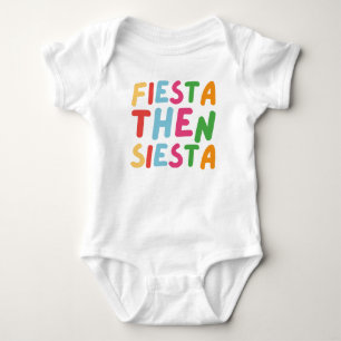 Fiesta Dann Siesta Niedliches mexikanisches Cinco Baby Strampler