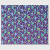 Fiesta de calaveras geschenkpapier (Flach)