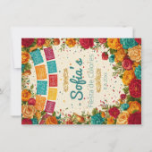 Fiesta de Colores Quinceanera, Brauch Einladung (Vorderseite)