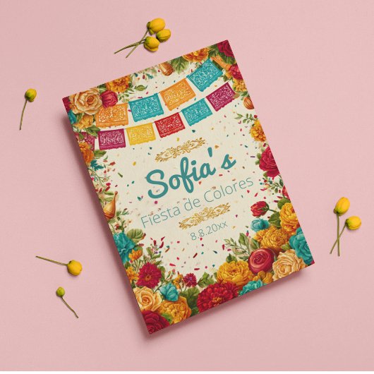 Fiesta de Colores Quinceanera, Brauch Einladung