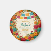 Fiesta de Colores Quinceanera, Brauch Magnet (Vorne)