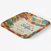 Fiesta de Colores Quinceanera, Brauch Pappteller (Gewinkelt)