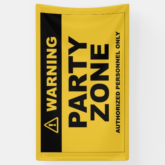 Fiesta de cumpleaños Construcción Party Zone Banner (Vertikal)