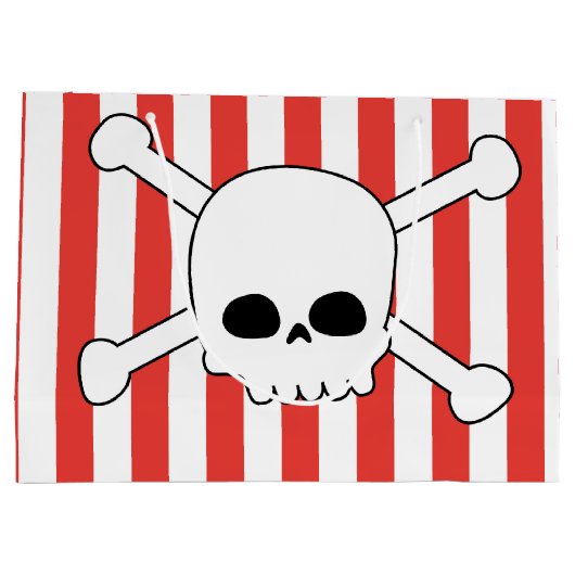 Fiesta de cumpleaños pirata, bolsa con calavera große geschenktüte (Rückseite)