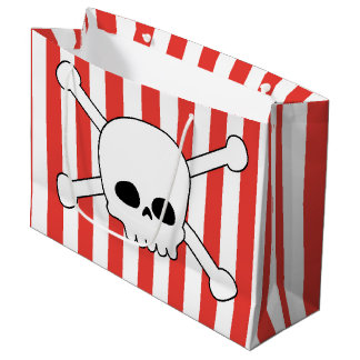 Fiesta de cumpleaños pirata, bolsa con calavera große geschenktüte