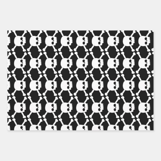 fiesta de cumpleaños pirata con calaveras geschenkpapier set (Vorderseite 2)