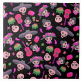 Fiesta De Los Muertos Ceramic Tile Fliese (Vorderseite)