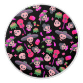 Fiesta De Los Muertos Keramikknauf (Vorderseite)