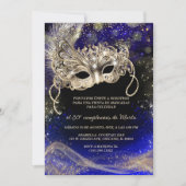 Fiesta de Máscaras 30 Cumpleaños Einladung (Vorderseite)