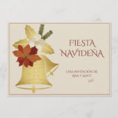 Fiesta de Navidad Elegante Decorada Einladung (Vorderseite)