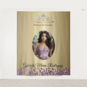 Fiesta de Quinceañera Wandteppich (Vorderseite)