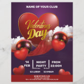 Fiesta de Valentines Red Hearts Flyer (Vorne)