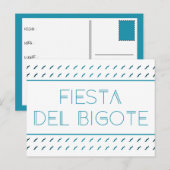 Fiesta Del Bigote Postkarte (Vorne/Hinten)