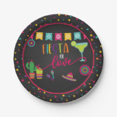 Fiesta der Liebe Polterabend Party Plate Pappteller (Vorderseite)
