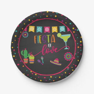 Fiesta der Liebe Polterabend Party Plate Pappteller