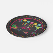 Fiesta der Liebe Polterabend Party Plate Pappteller (Schrägansicht)