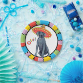 Fiesta-Deutsche Dogge Pappteller (Party)