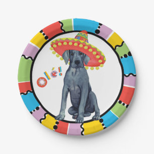Fiesta-Deutsche Dogge Pappteller