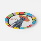 Fiesta-Deutsche Dogge Pappteller (Schrägansicht)