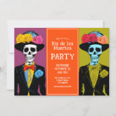💀 Fiesta Dia de Muertos Einladung (Vorderseite)