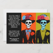 💀 Fiesta Dia de Muertos Einladung (Rückseite)