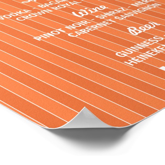 Fiesta Die Hochzeitsfeier des Bar Party Poster (Ecke)