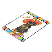 Fiesta Doberman Pinscher Notebook Notizblock (Linke Seite)