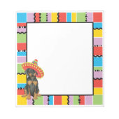 Fiesta Doberman Pinscher Notepad Notizblock (Vorderseite)