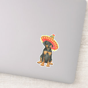 Fiesta Doberman Pinscher Vinyl Sticker