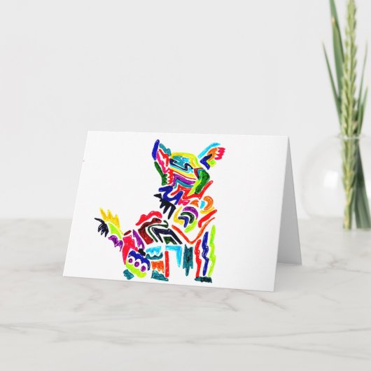 Fiesta Dog Card Dankeskarte (Vorderseite)