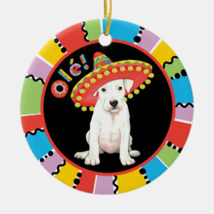 Fiesta Dogo Argentino Keramik Ornament