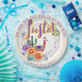 FIESTA Drama Llama Folkart Blume Custom Pappteller (Party)