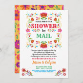 Fiesta Dusche mit der Post Ferndusche Einladung (Vorne/Hinten)