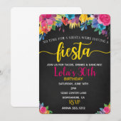 FIESTA-EINLADUNG EINLADUNG (Vorne/Hinten)