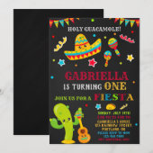 Fiesta Einladung Fiesta Geburtstags-Einladung Girl (Vorne/Hinten)