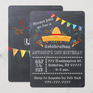 Fiesta Einladung, Fiesta Party, Fiesta Geburtstag Einladung