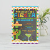 Fiesta Einladung - Mexikanische Party Einladung (Stehend Vorderseite)
